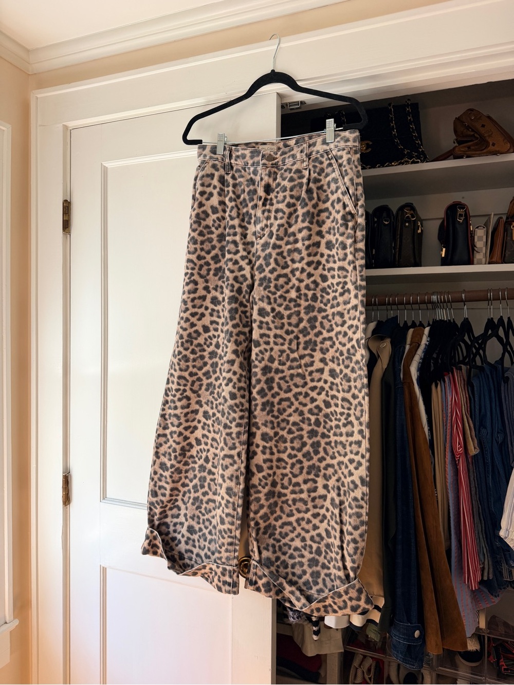 Pilcro Leopard Print Skort - Tan & Black